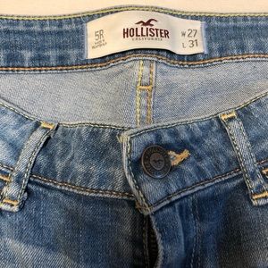 Hollister skinny jeans.